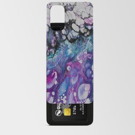 Fluid Abstract Teal Pink Purple Android Card Case