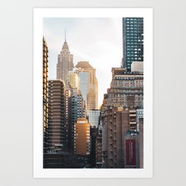 New York City Golden Hour | Architecture and Travel Photography Art Print