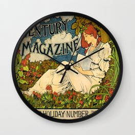 Vintage poster - Century Magazine Wall Clock