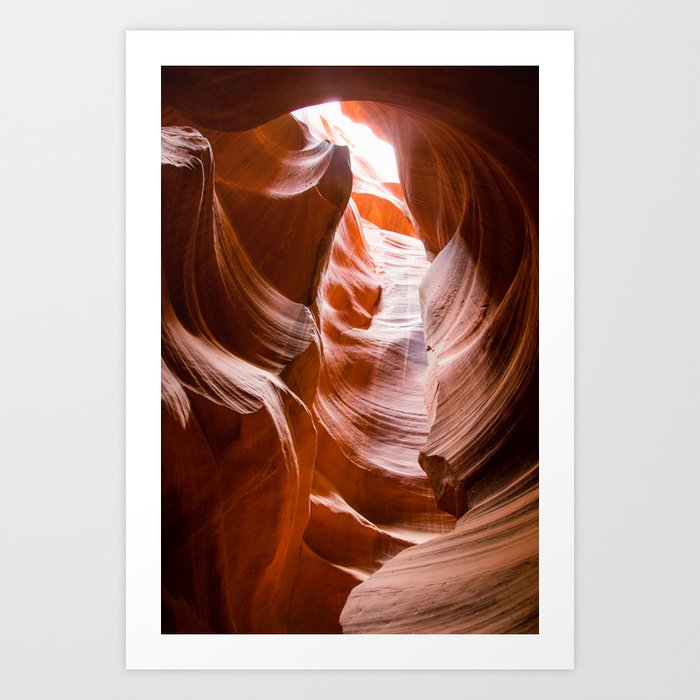 Red Waves | Antelope Canyon Nature Desert Landscape Photography in Arizona Art Print