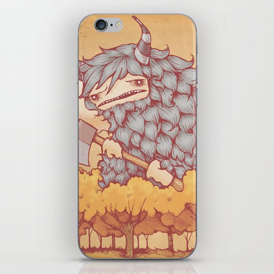 巨大的柴夫 (Great Firewood Husband) iPhone & iPod Skin