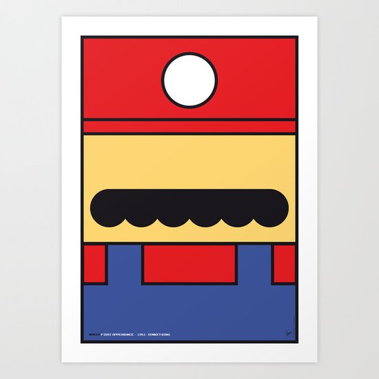 MY MARIO MARIO BROS MINIMAL POSTER Art Print