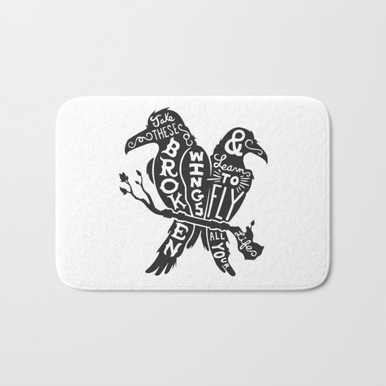 Blackbirds Singing Bath Mat