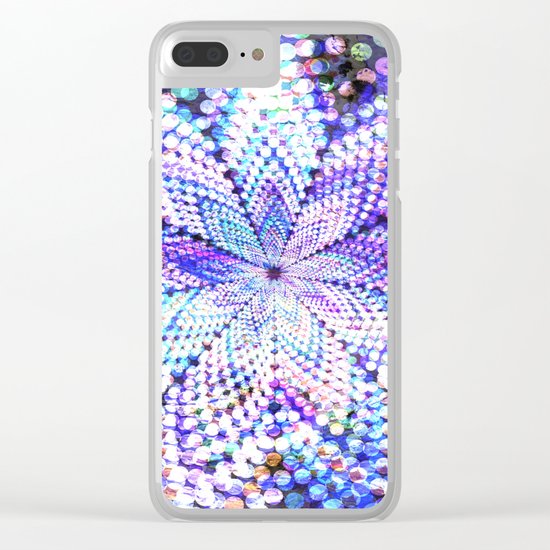 Flower Energy Bokeh Lights Clear iPhone Case