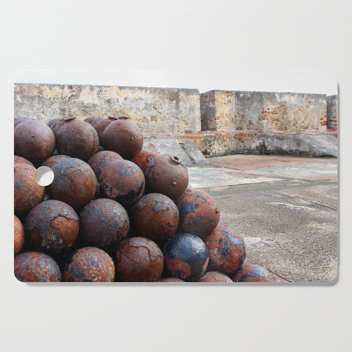 Cannonballs at San Felipe del Morro Cutting Board
