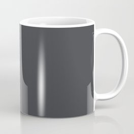 Dunn & Edwards 2019 Curated Colors Dark Engine (Dark Gray / Charcoal Gray) DE6350 Solid Color Coffee Mug