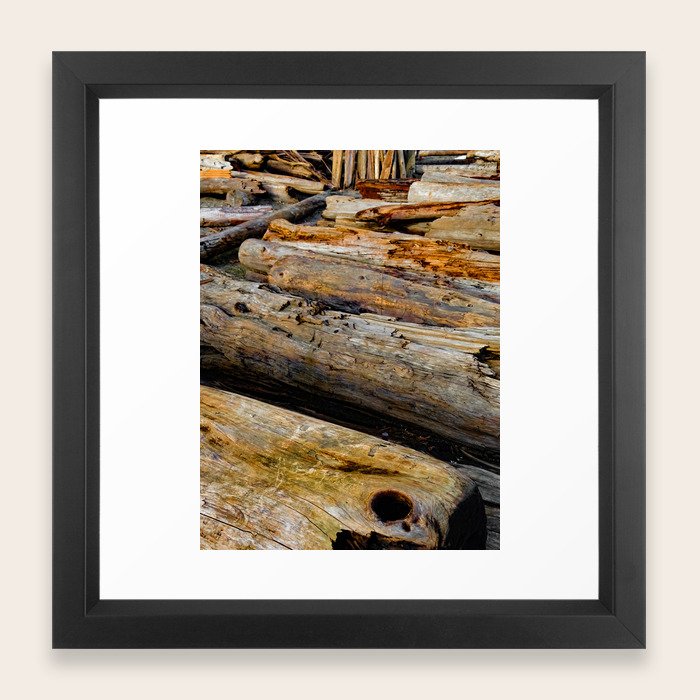 Driven Driftwood Framed Art Print By Chancelrie Society6
