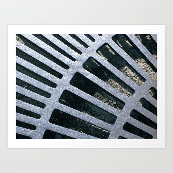 Silver Grate Art Print