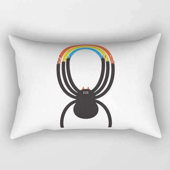 Spiders Are Rainbows Rectangular Pillow