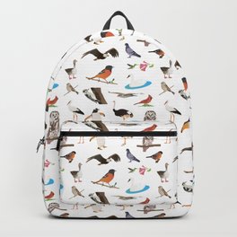 Various Birds Backpack | Beautiful, Swan, Wildanimal, Graphicdesign, Fly, Pigeon, Hover, Nature, Birdman, Wings 