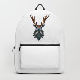 Geometric Deer Backpack | Deer, Woods, Outdoors, Outside, Wildlife, Geometric, Camping, Drawing, Hiking, Geometricdeer 