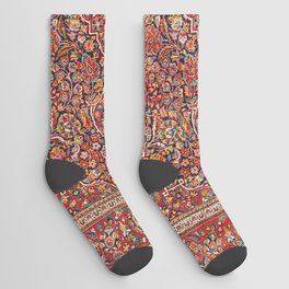 Kashan  Antique Persian Rug Print Socks