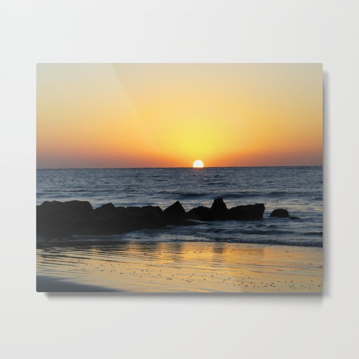 Folly Beach Sunrise Metal Print