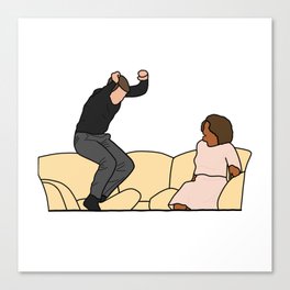 In Love Actor Jumping on Couch - 2000's Throwback Pop Culture - Talk Show Couch Jump of 2006 Classic T-Shirt Canvas Print
