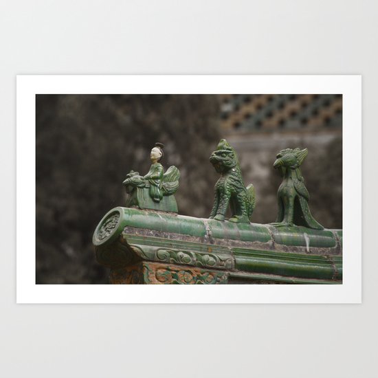 Queueing Art Print