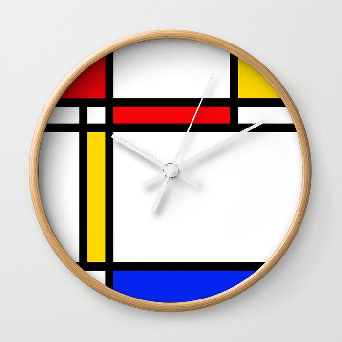 Mondrian Wall Clock