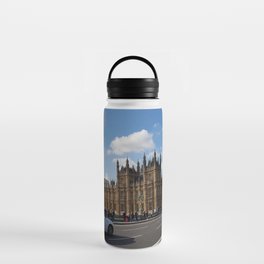 Great Britain Photography - Big Ben By The Road In London Water Bottle