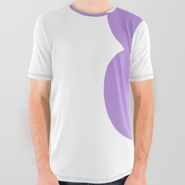 8 (Lavender & White Number) All Over Graphic Tee