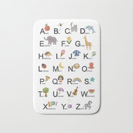 Alphabet for children Bath Mat