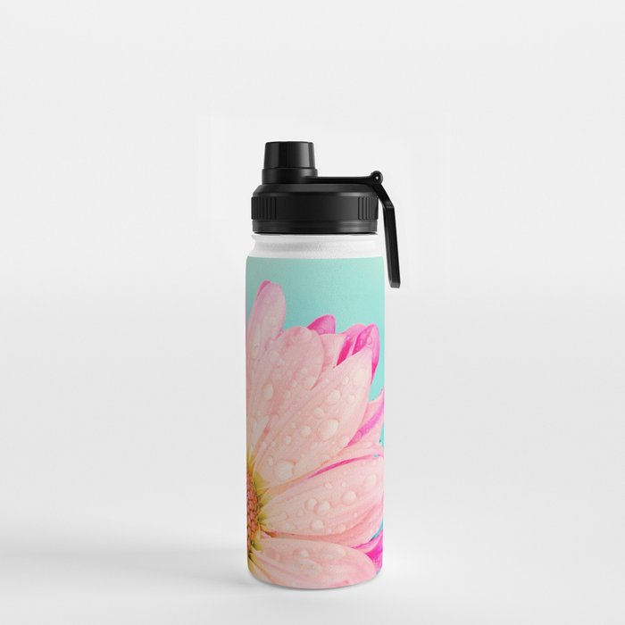 Retro pastel summer daisy Water Bottle