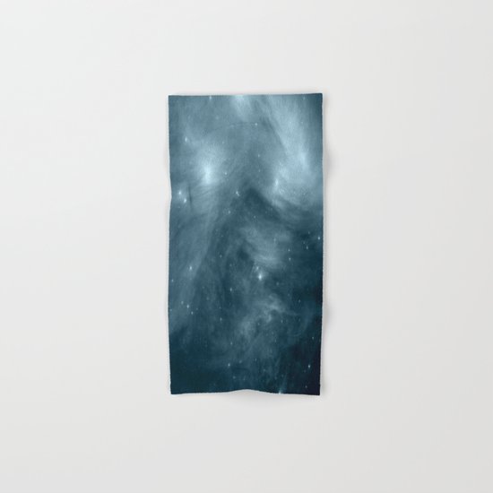 Galaxy : Pleiades Star Cluster NeBula Steel Blue Hand & Bath Towel