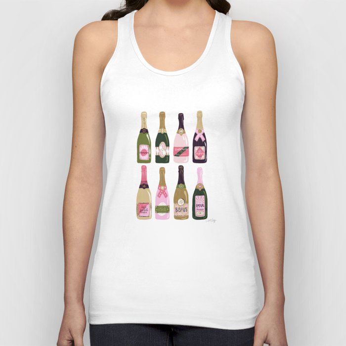 French Champagne Collection – Pink & Green Tank Top