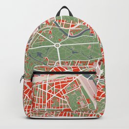 Berlin city map classic Backpack | Cartography, Maps, Mapping, Places, Digital, Alexanderplatz, Travel, Graphicdesign, Berlinmap, Brandenburg 