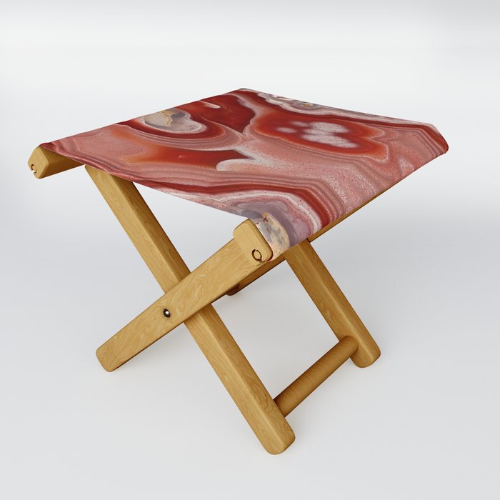 Agate Geode Texture 09 Folding Stool