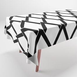 Abstract geometric pattern - black and white. Tablecloth