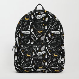 Bewitching Witchy Pattern in Yellow Backpack