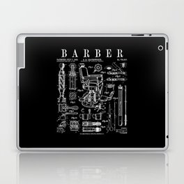 Barber Hairdresser Hairstylist Barbershop Vintage Patent Laptop Skin