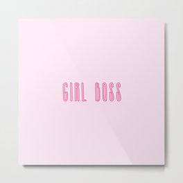Girl boss power activated Metal Print