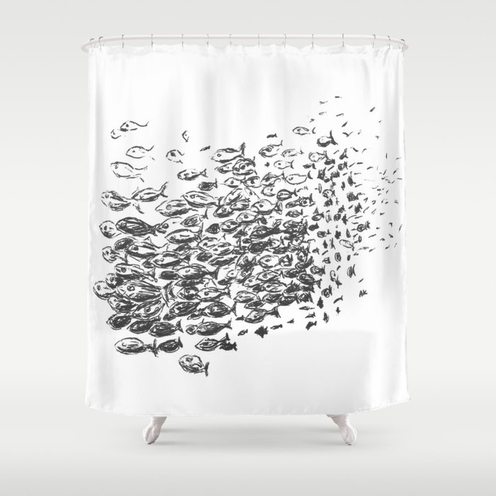School of fish Shower Curtain
