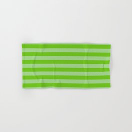 Alien Green Summer Cabana Beach Picnic Stripes Hand & Bath Towel