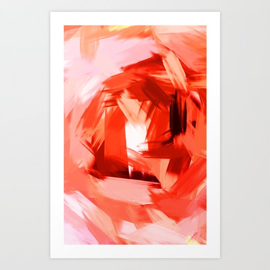 BLOSSOMS - COLORS II Art Print