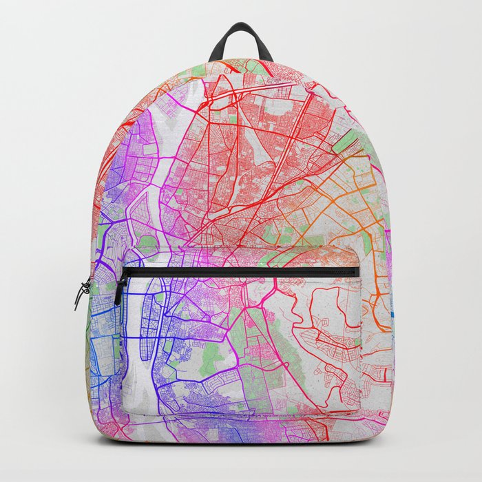 Cairo City Map of Egypt - Colorful Backpack