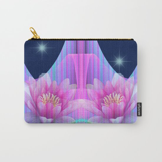 Magical night with Lotus flowers Carry-All Pouch