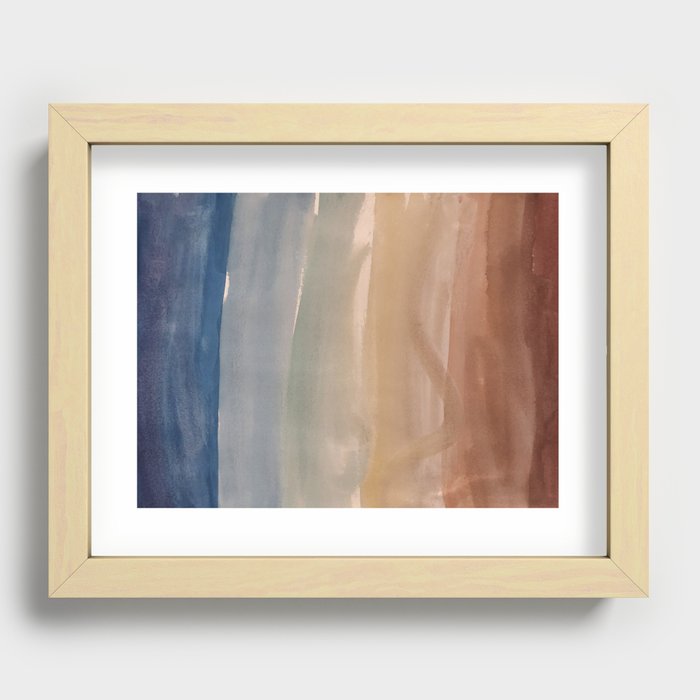 gradients of color Recessed Framed Print