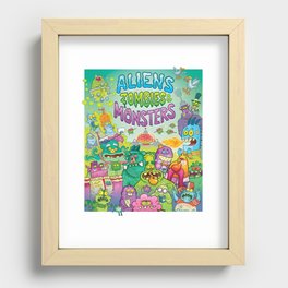 Aliens, Zombies & Monsters Poster Recessed Framed Print