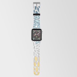 Floral Grey, Yellow and Teal Apple Watch Band