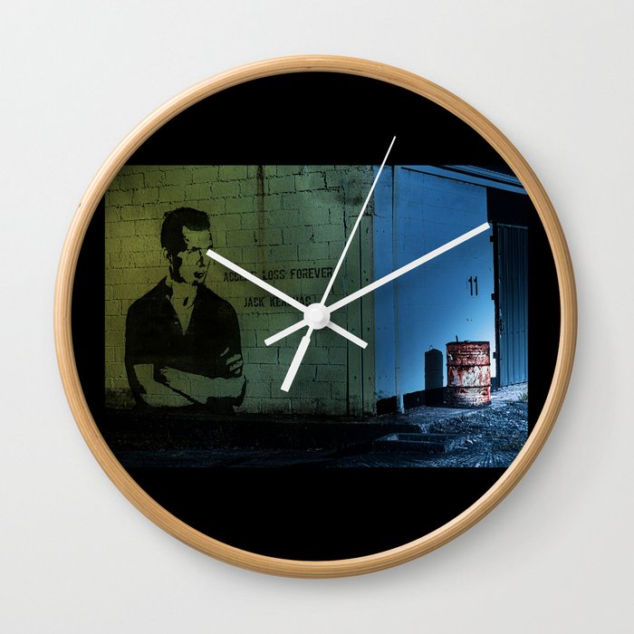 Jack Kerouac Quote On The Wall Wall Clock