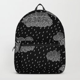Black and Grey Storm Clouds Backpack