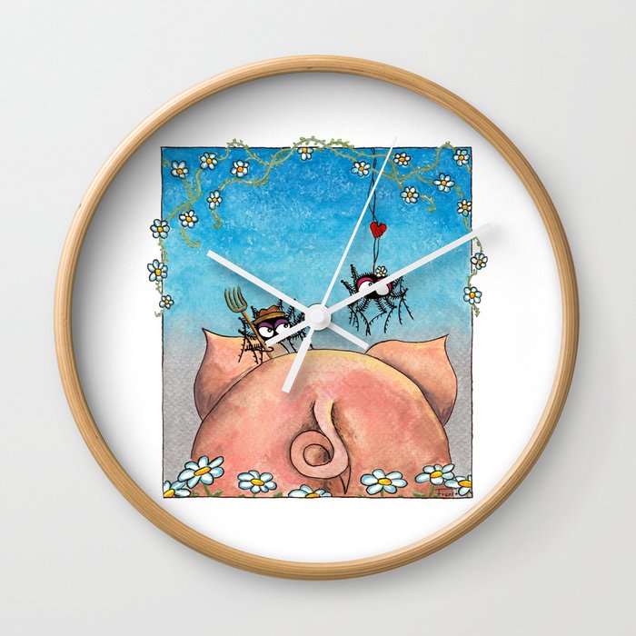 Spiderfarmer is looking for a wife Wall Clock