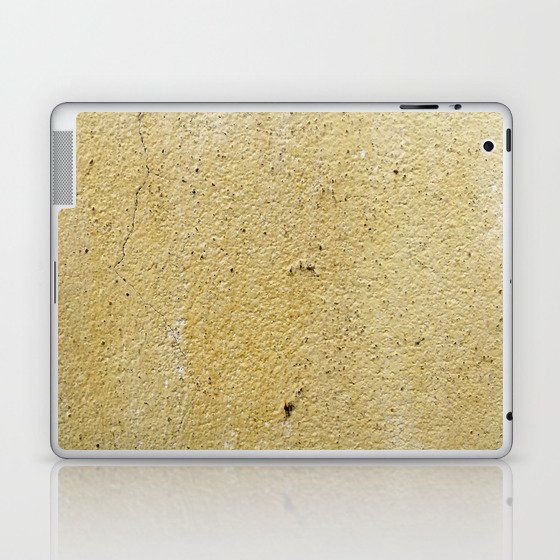 Old yellow paint surface texture and background  Laptop & iPad Skin