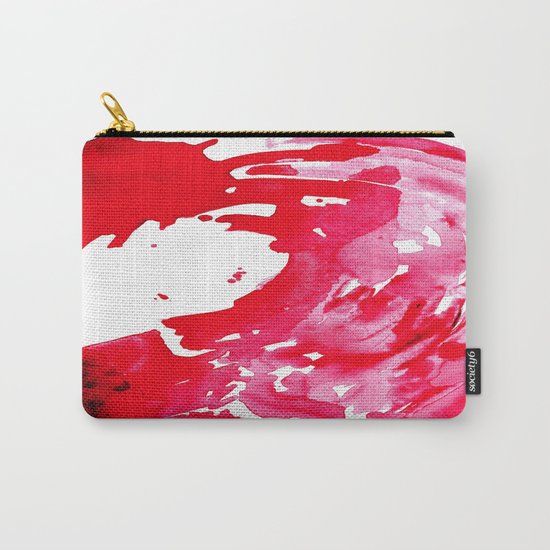 The One Who Came by Water and Blood. Watercolor Red Wave Carry-All Pouch
