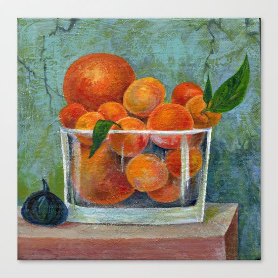tangerines Canvas Print