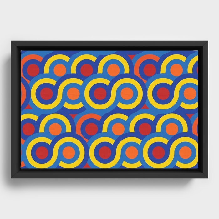 Groovy Colors Framed Canvas