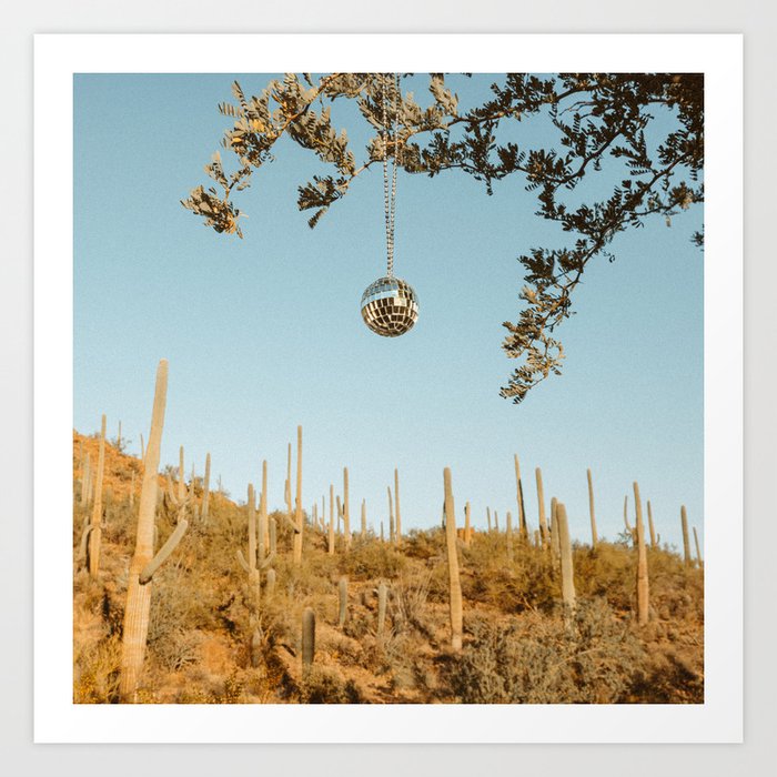 Desert Disco - Saguaro Cactus - Arizona USA Art Print