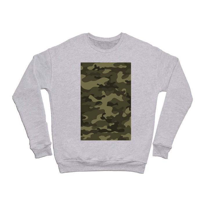 vintage military camouflage Crewneck Sweatshirt