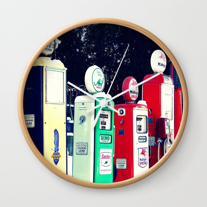 Vintage Gas Station Wall Clock
